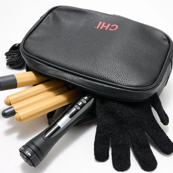 NEW sealed CHI Interchangeable dual voltage Curl & Wave Travel Kit thermal glove - Picture 4 of 7
